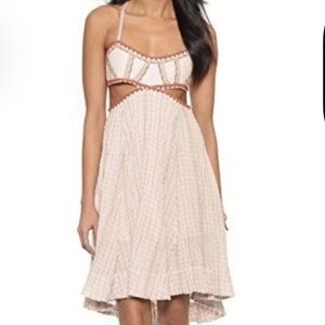 Free People summer dress Cut-Out High Low Maxi Dress Skirt Sz 0